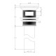 Донний клапан для мийки з переливом Solid surface, VOLLE (90-00-060)