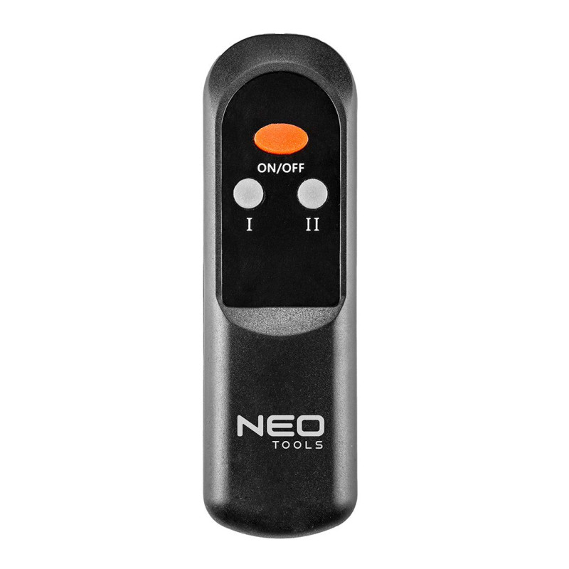 Neo Tools Інфрачервоний обігрівач, 2000 Вт, 18м2, 2 рівні потужності, пульт, 62.2х10.5х7.2 см, IP65 (90-030)