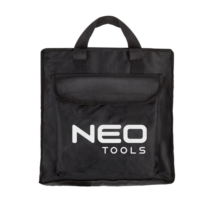 Neo Tools Портативний зарядний пристрій сонячна панель, 120Вт, регулятор напруги, USB-C та 2xUSB, 1316x762x15мм, IP64, кабель 5м, затискачі 