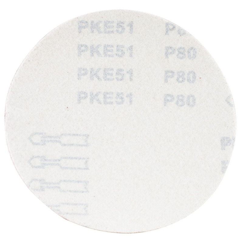 SIGMA Шліфувальний круг без отворів Ø150мм P80 (10шт) (9121351)