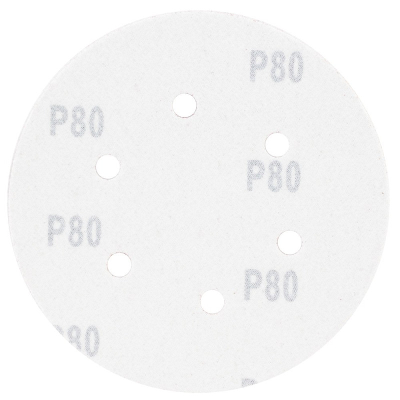 SIGMA Шліфувальний круг 6 отворів Ø150мм P80 (10шт) (9122251)