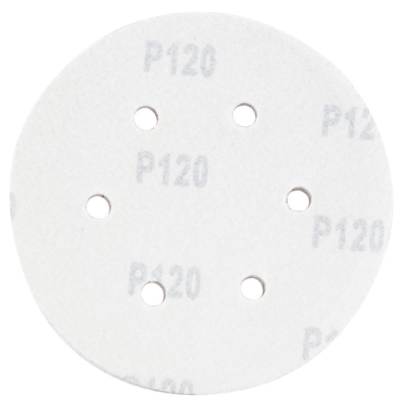 SIGMA Шліфувальний круг 6 отворів Ø150мм P120 (10шт) (9122271)