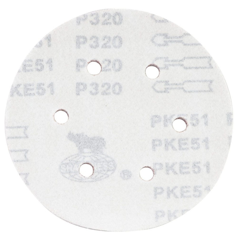 SIGMA Шліфувальний круг 6 отворів Ø150мм P320 (10шт) (9122331)