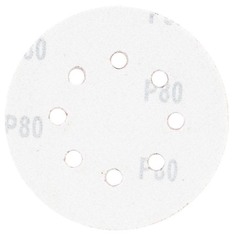 SIGMA Шліфувальний круг 8 отворів Ø125мм P80 (10шт) (9122651)