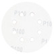 SIGMA Шліфувальний круг 8 отворів Ø125мм P100 (10шт) (9122661)