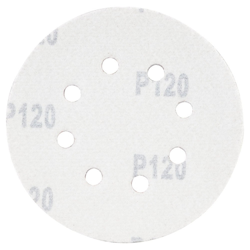 SIGMA Шліфувальний круг 8 отворів Ø125мм P120 (10шт) (9122671)