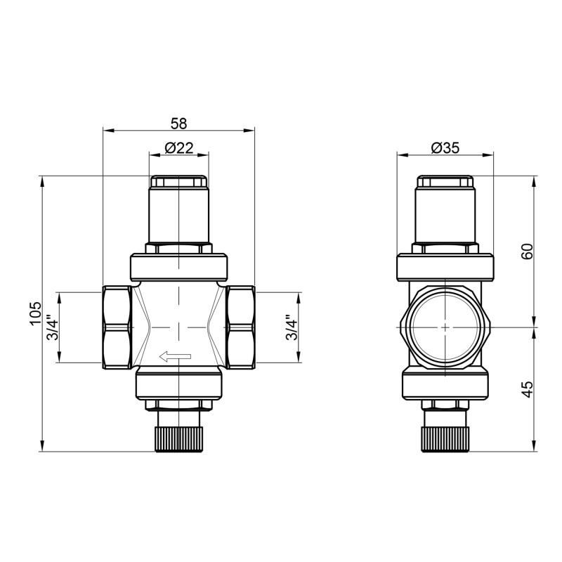 Icma Редуктор 3/4
