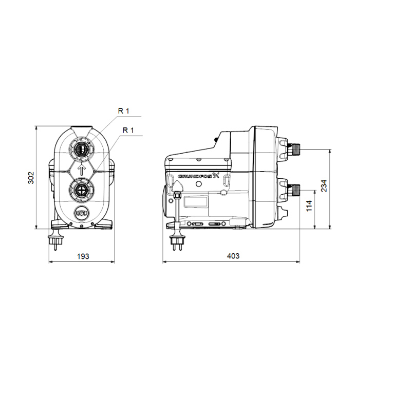 Насосна установка GRUNDFOS SCALA2 3-45 200-240V 5 93013252