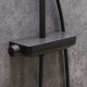 Душова система з душовим ТМС змішувачем полицею, чорний Damixa Scandinavian Pure 936750300