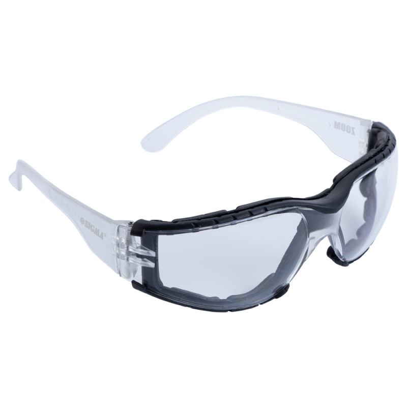 SIGMA Окуляри захисні c обтюратором Zoom anti-scratch, anti-fog (прозорі) (9410851)