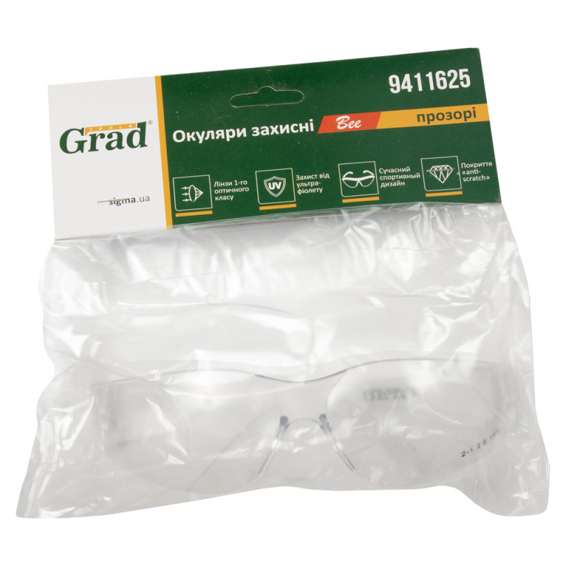 Grad Окуляри захисні Bee anti-scratch (прозорі) (9411625)