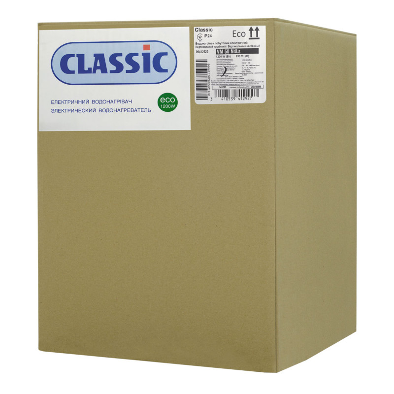 Atlantic Водонагрівач (бойлер) електричний Classic Eco VM 50 N4Ls (1200W) 80 літрів (941292)