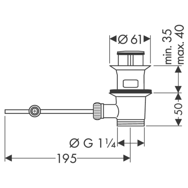 Hansgrohe Сифон для раковини, (94139000)