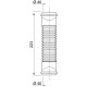 З'єднання гнучке Magiflex Ø40мм F-F 223мм WIRQUIN (9549351)