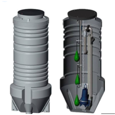 Колодязь PEHD-800-1-DN40- 800-1-DN40-305 GRUNDFOS