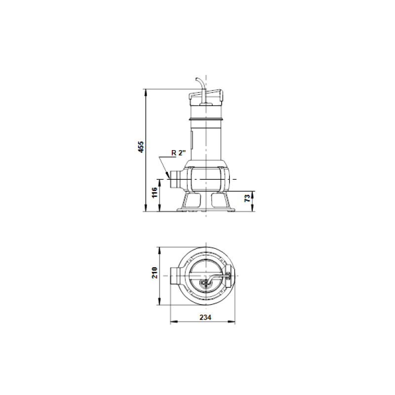 GRUNDFOS Дренажный насос Unilift AP50B.50.08.3.V 3x400V 10м (96468194)