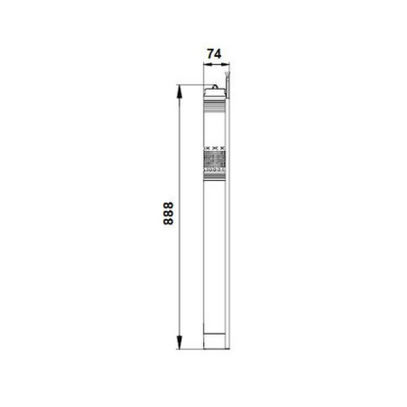 GRUNDFOS Скважинный насос SQE 2-115 комплект + 80 м (96524507)