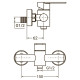 AQUATICA Змішувач HT Ø35 для душа SS HT-1D171P (9719301)