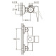AQUATICA Змішувач HK Ø35 для душа HK-1D130C (9732300)