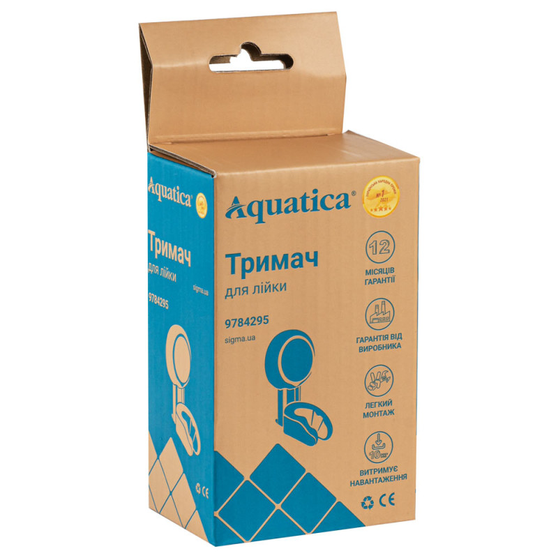 AQUATICA Тримач для лійки на вакуумній присосці s42 64×79×104мм (9784295)