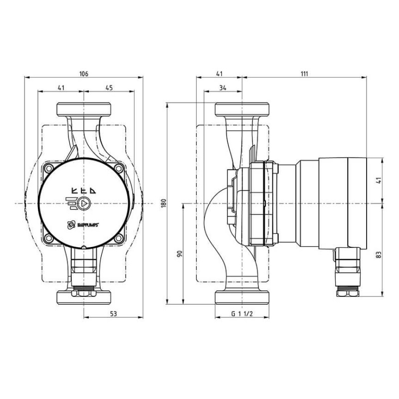 IMP Pumps Циркуляционный насос NMT MINI 25/80-180 (979525372)