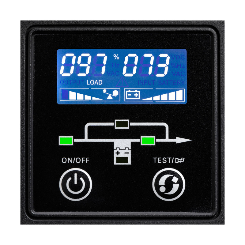 Eaton Джерело безперебійного живлення 9E, 1000VA/800W, LCD, USB, RS232, 4xC13 (9E1000I)