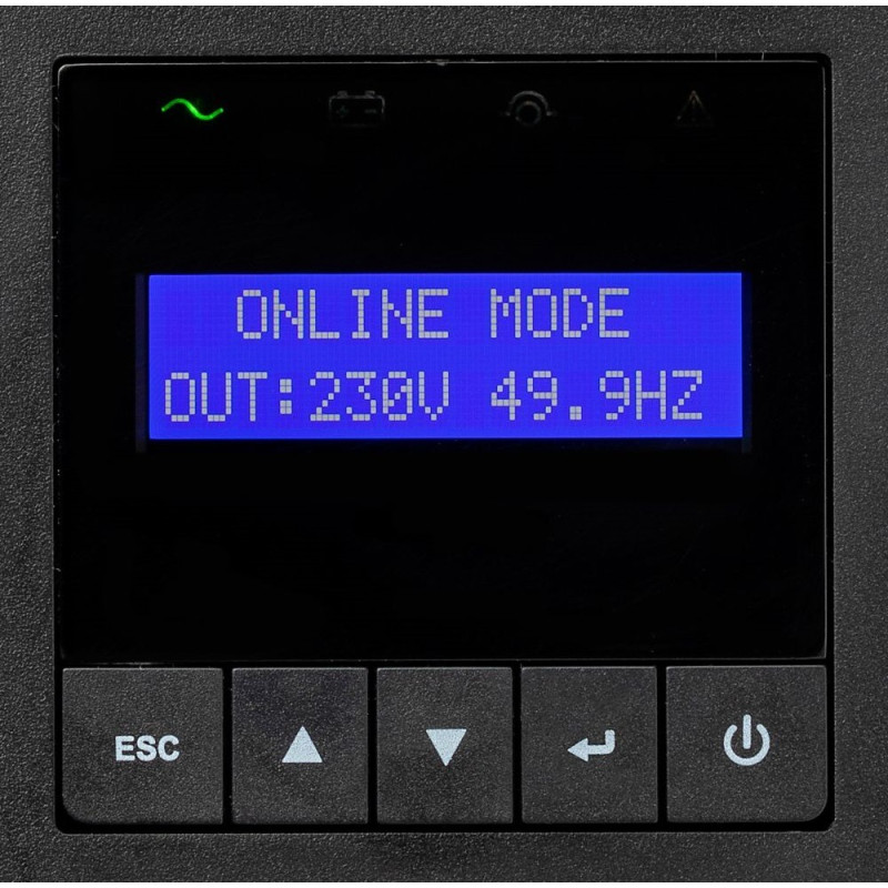 Eaton Джерело безперебійного живлення 9E, 2000VA/1800W, RM 2U, LCD, USB, RS232, 6xC13 (9E2000IR)