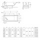 ROCA Ванна акрилова EASY A248622000, (A248622000)