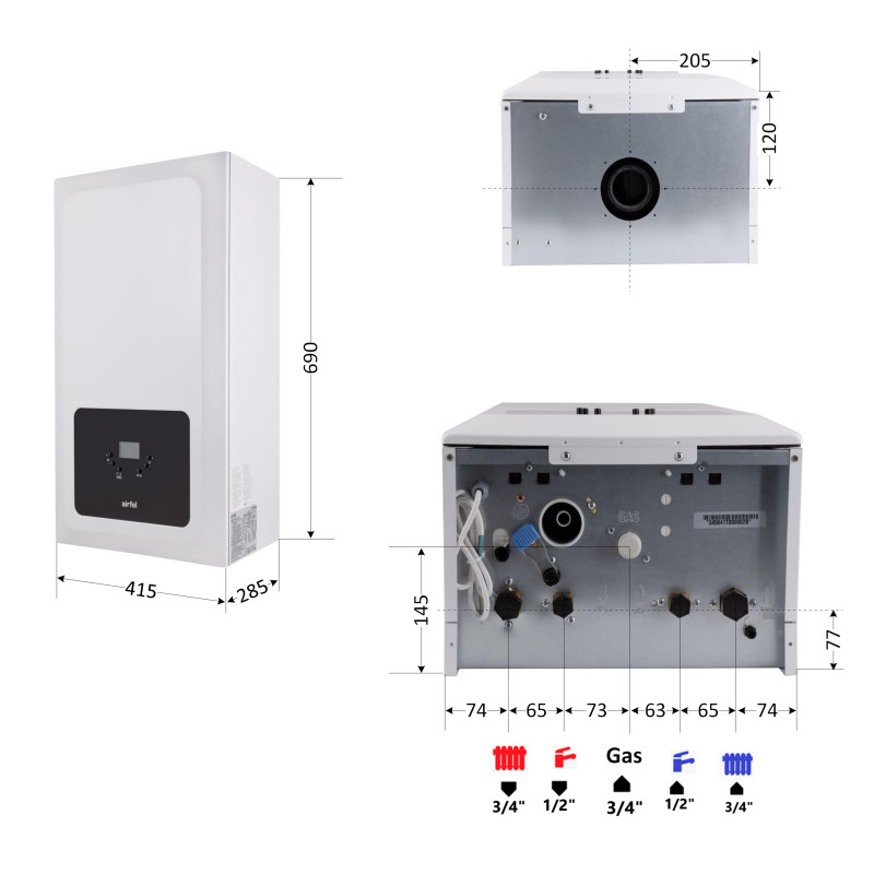 Котел газовый Airfel Optimum Premix 23 кВт SD00053195