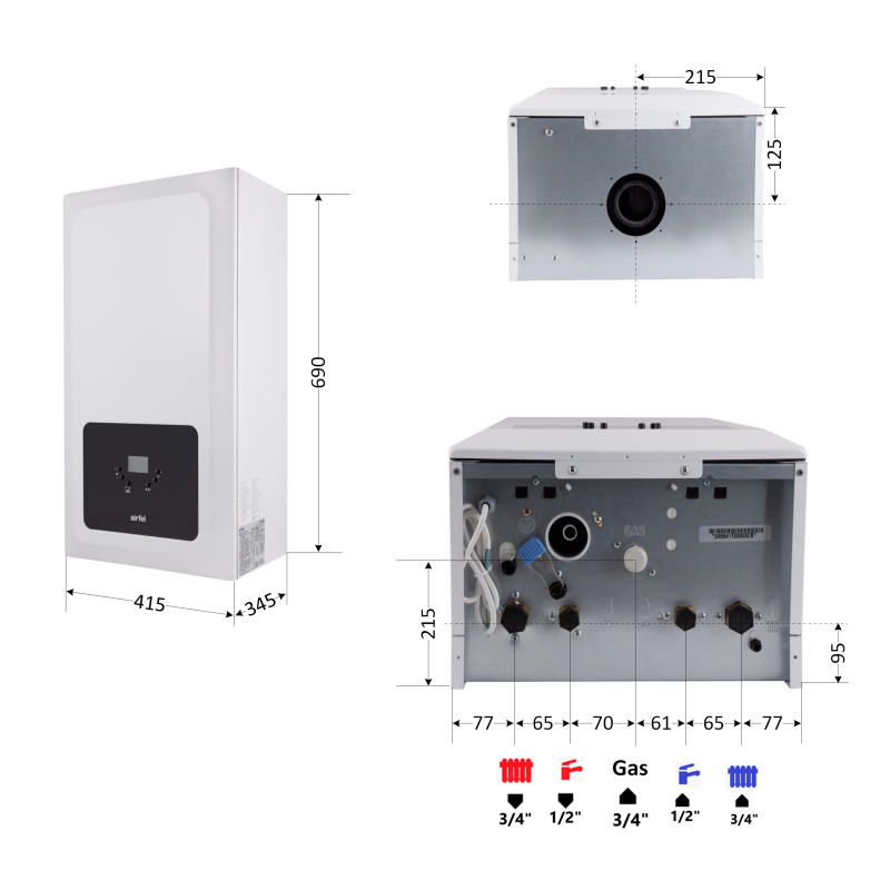 Котел газовый Airfel Optimum Premix 30 кВт SD00055268