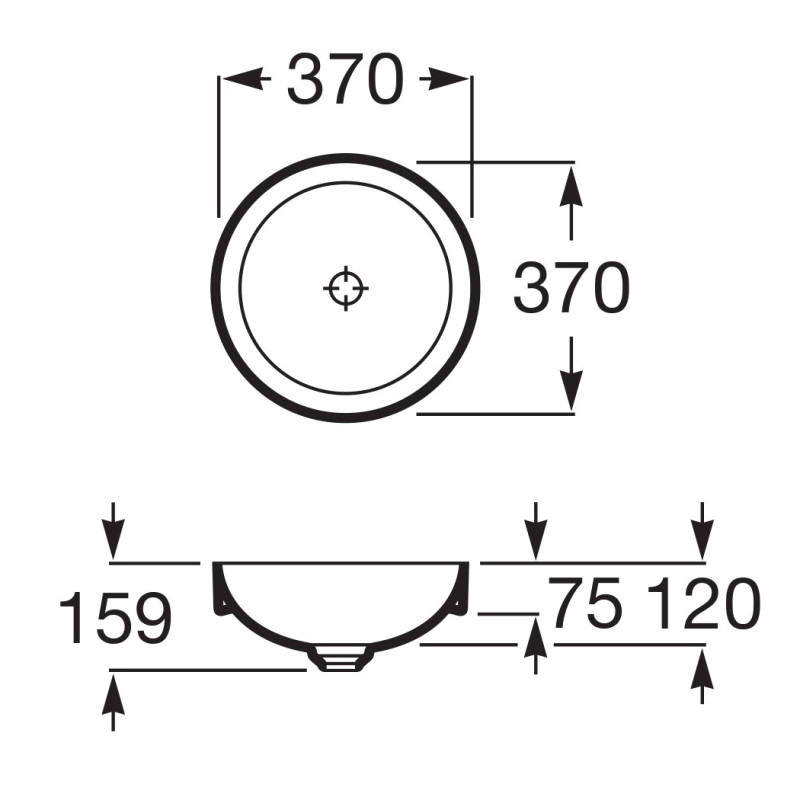 ROCA Умивальник INSPIRA A32752R640, (A32752R640)