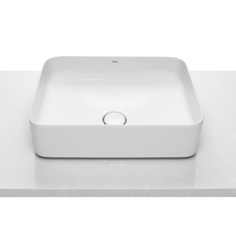 ROCA INSPIRA Square раковина 500*370*140мм, квадратна, накладна, без отв. пiд змiшувач, без переливу, (A327530000)