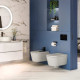 ROCA INSPIRA Round унiтаз 370*560*440мм, пiдвiсний, круглий, Rimless, горизонтальний випуск, (A346527000)