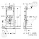 ROCA Комплект: MERIDIAN Rimless унитаз подвесной 48см, с сиденьем Slim, slow closing + DUOFIX Basic монтажный элемент с бачком, без клавиши, с траверсой, (A34H242000+458.103.00.1)
