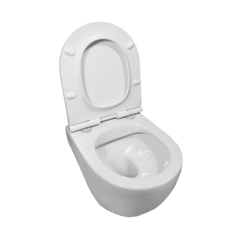 ROCA MERIDIAN Rimless унiтаз пiдвiсний CPT, в комплектi з сидiнням Urea/DuroplastSlim, slow closing, (A34H242000)