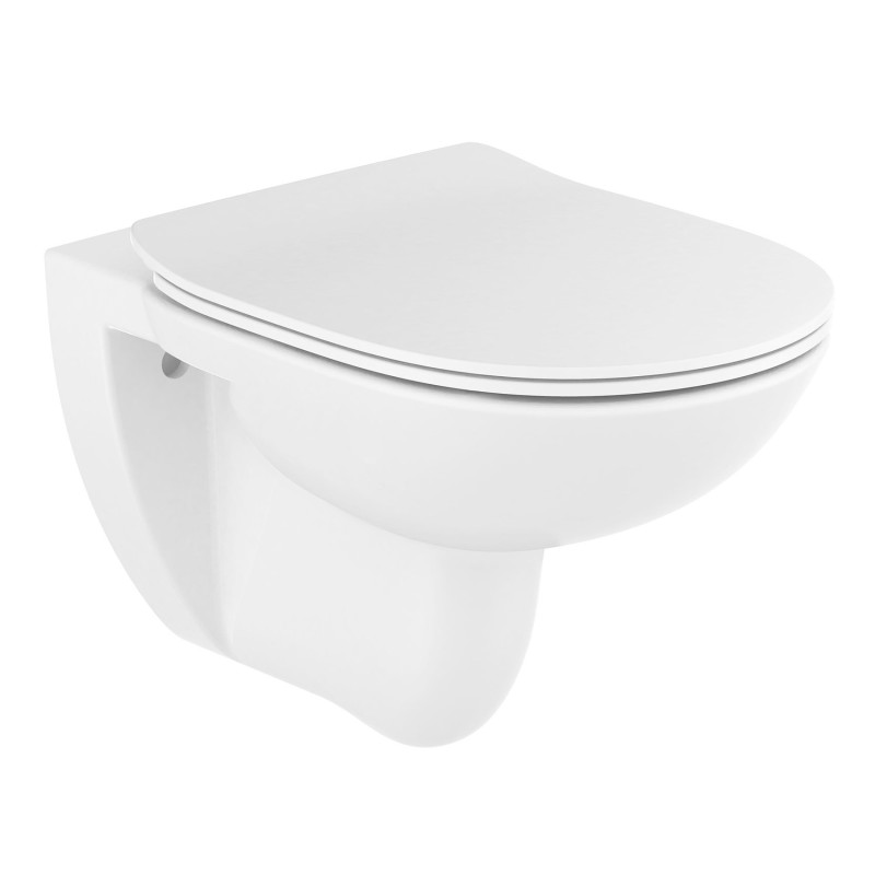 ROCA DEBBA Round Rimless унітаз підвісний, з сидінням Slim slow closing, (A34H992000)
