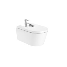 ROCA INSPIRA Round бiде 370*560*400мм, кругле, з 1-м отв. пiд змiшувач, пiдвiсне, (A357525000)