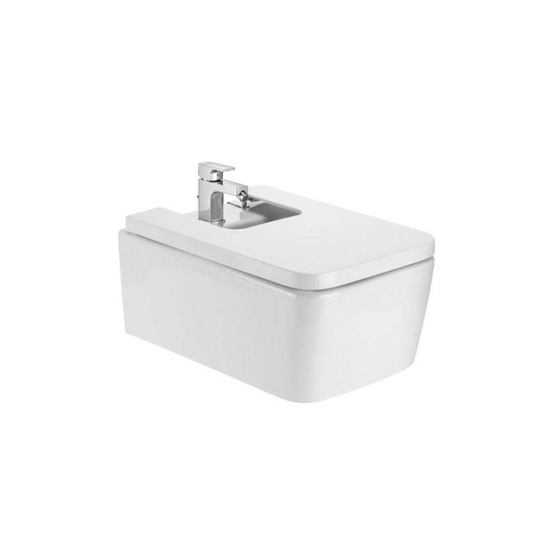 ROCA INSPIRA Square бiде 370*560*230мм пiдвiсне, с 1-м отв пiд змiшувач, квадратне, (A357535000)