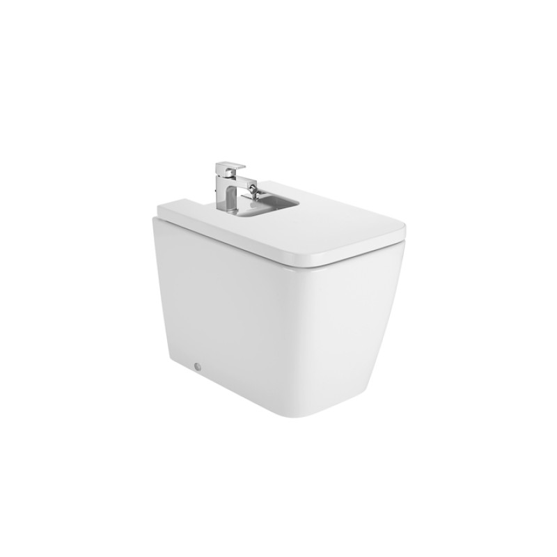 ROCA INSPIRA Square бiде 370*560*400мм, квадратне, з 1-м отв. пiд змiшувач, напольне, (A357537000)