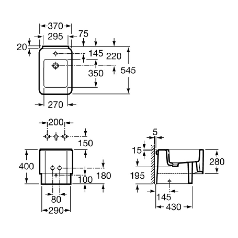 ROCA ELEMENT біде, (A357577000)