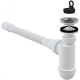 ALCA PLAST сифон A41+A710 Умивальник 1 1/4*d63 нерж.+ гофра 40*40 (A41+A710)