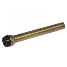 Carlo Poletti Трубка для під`єднання сантехприладів Ø1/2″ x Ø15 L=140 мм BRUSH BRONZE (A42700M)