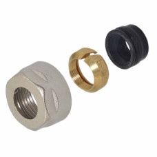 Carlo Poletti Гайка для мідної труби UNIFIT Ø15 мм x 3/4″ EK НІКЕЛЬ (A43304Q)