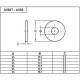 Carlo Poletti Накладка декоративна (латунь) Ø55 x 10 мм ХРОМ ″MINIMALIST″ (A56801B)
