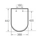 ROCA INSPIRA Round кришка з сидiнням для унитазу, кругла, soft closing, (A80152200B)
