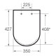 ROCA GAP сидіння тверде slow-closing Rimless, (A801732004)