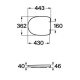 ROCA Сидіння для унітазу Debba Round (A801B2200B)