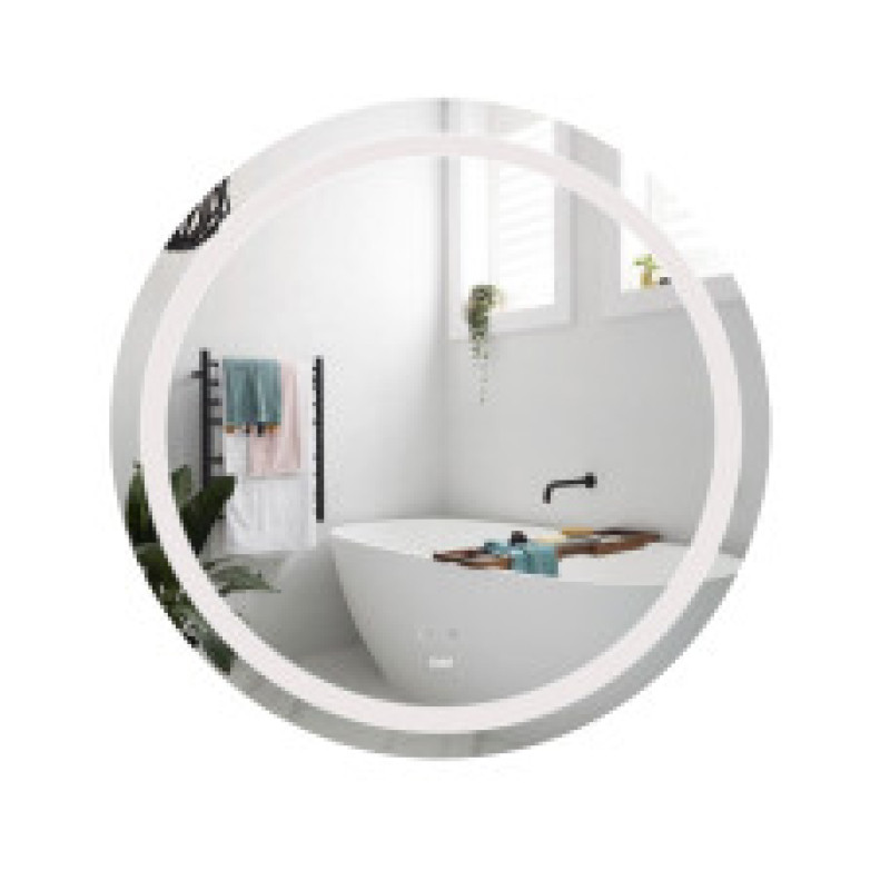 ROCA IRIDIA дзеркало 80*3,7*80см, кругле, з круговою LED-пiдсвiткою та системою антизапотiвання, (A812337000)