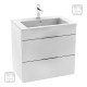 ROCA SUIT тумба 640*422*620мм, з раковиною з 1-м отв. пiд змiш. посерединi, пiдвiсна, бiлий глянець, (A851180806)