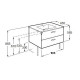 ROCA VICTORIA BASIC тумба з умивальником 100см, колiр кедр, (A855851423)
